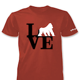 BBQ Shirt: Red with Grilla Grills Love