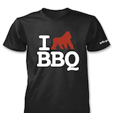 BBQ Shirt: Black With I Love BBQ