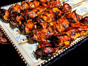 chicken bacon ranch kabobs recipe on the grill