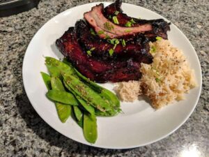 char siu baby back ribs recipe on a pellet grill