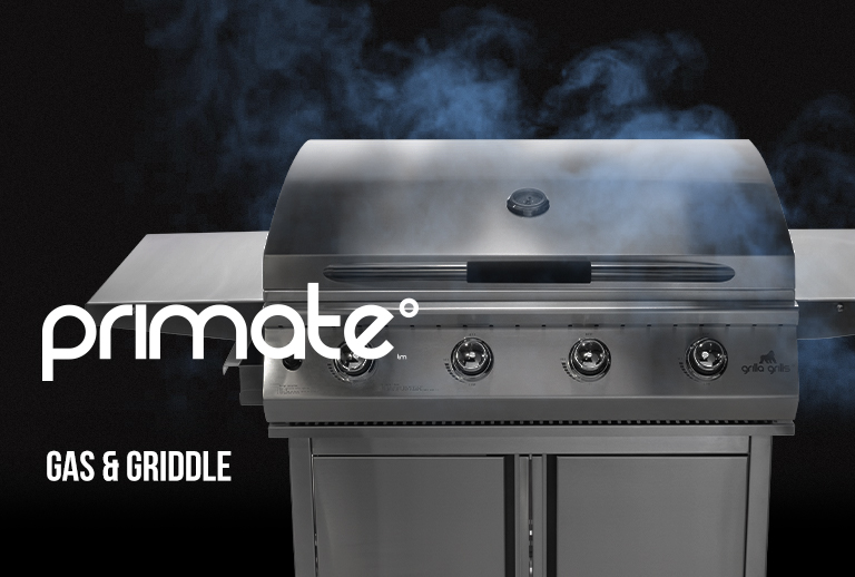 Primate Grilla Grills Gas and Griddle